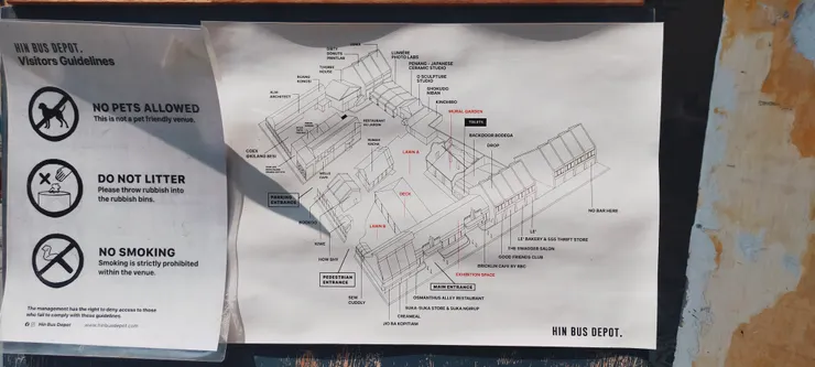 園區內的導覽圖