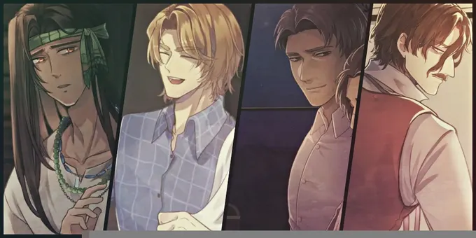 從左到右：塔紮、傑德、赫里斯、約翰