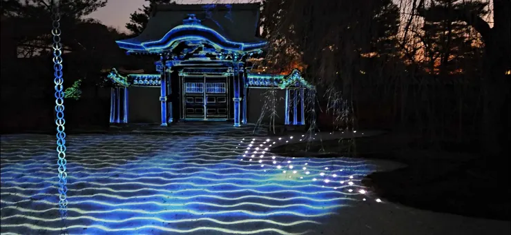 特別推薦高台寺賞楓的理由之一就是光雕秀,而且觀光客不多