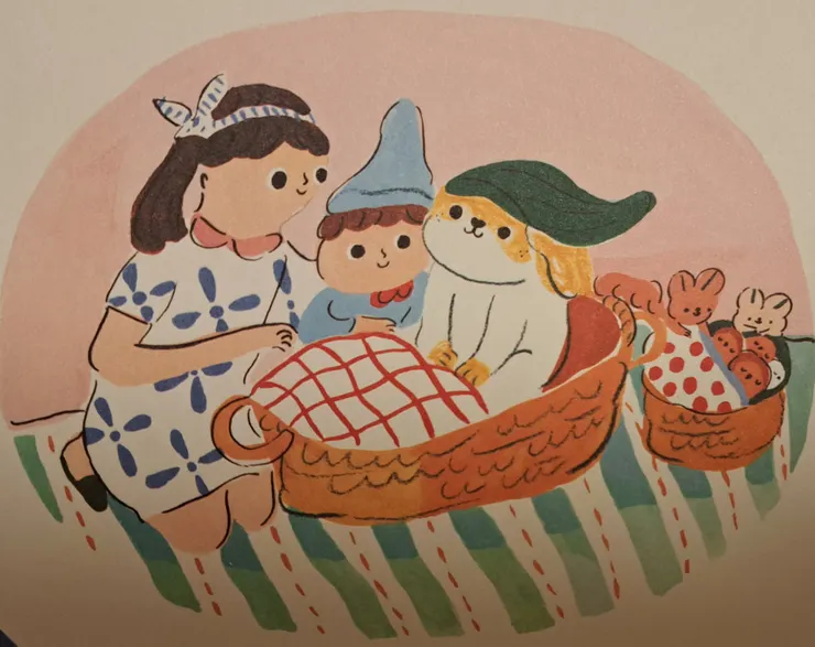 小松鼠跟麻雀也一起住進小男孩的家了