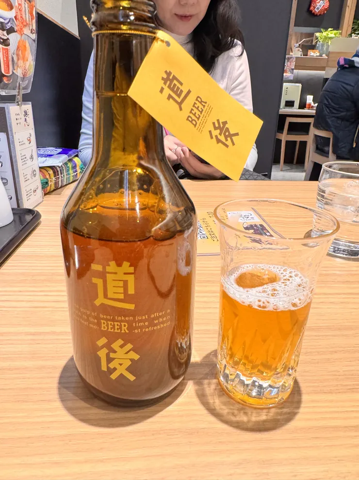 道後啤酒香醇度可能是日本數一數二。價位也是。