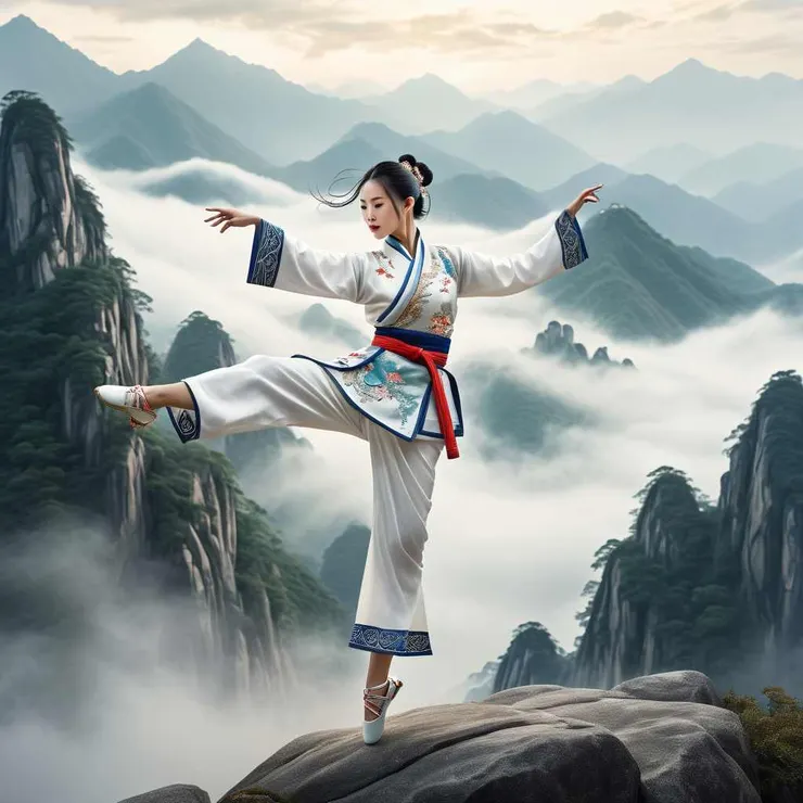 「金雞獨立」？「白鶴亮翅」？#武術