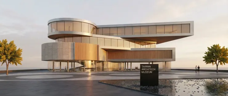 render ai architectural design exterior concept rendering