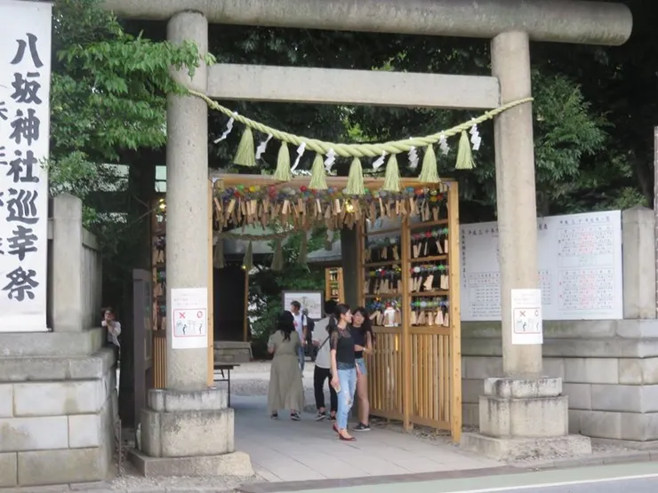 川越冰川神社。那時剛好是緣結風鈴祭。