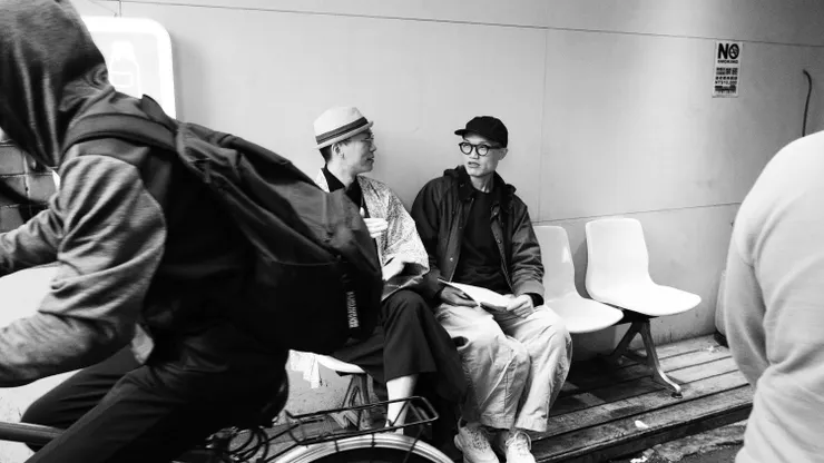 左起：哲學的安安朱家安（哲學作家）、歷史的安安翁稷安（歷史學者）