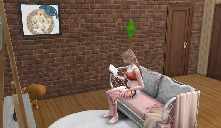 有發現嗎~ 桑雅喜歡橘色~