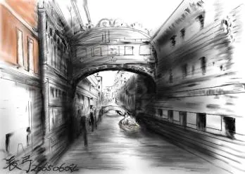 威尼斯 好像叫嘆息橋這座