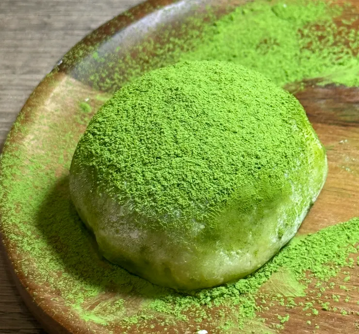 包好的胖胖抹茶大福！