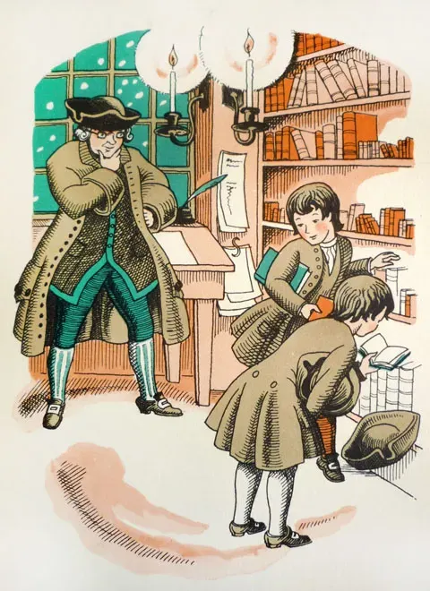  《A Book for Jennifer》 (1940) by Alice Dalgleish 書中孩子到紐伯瑞的書店選書