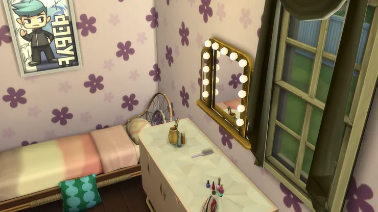 鏡子的燈也可以代替床頭燈。