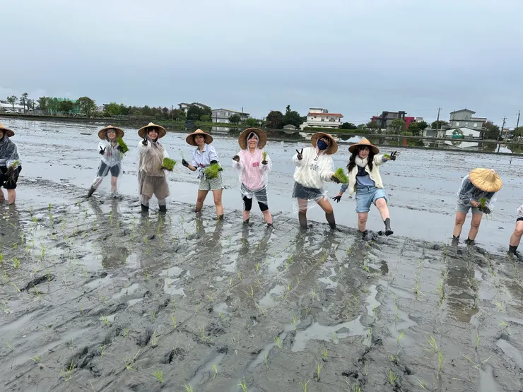 好日市集提供插秧等各種農事體驗活動。（攝影／徐憶齡）