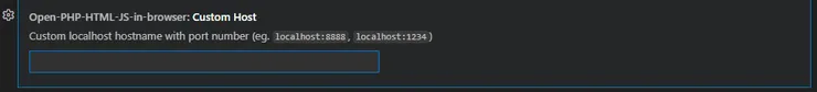 圖四 Open-PHP-HTML-JS-in-browser:Custom Host設定位置