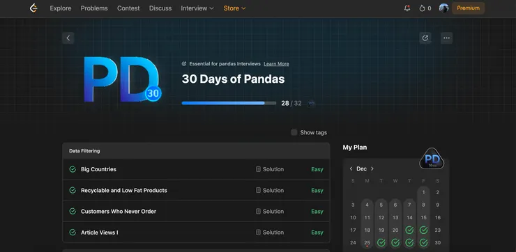 30 Days of Pandas
