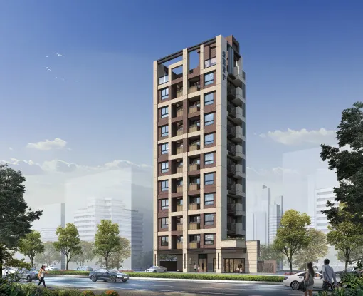 新富雙宇外觀設計以現代簡約風格為主軸，搭配俐落線條與大面開窗，展現明亮、通透的建築語彙。立地於重陽路市心，交通與生活機能成熟，為小坪數市場帶來兼具實用性與質感的居住新選擇。圖/業者提供