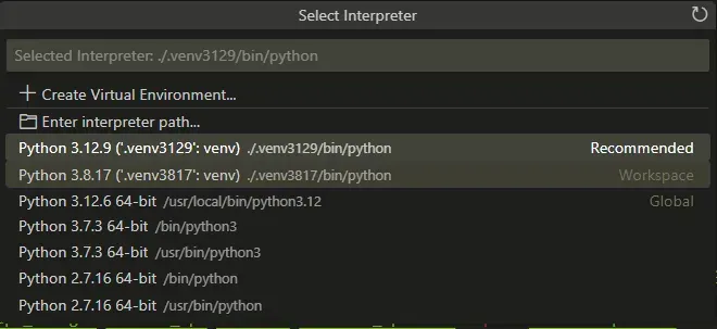 Select a target verion for debugging