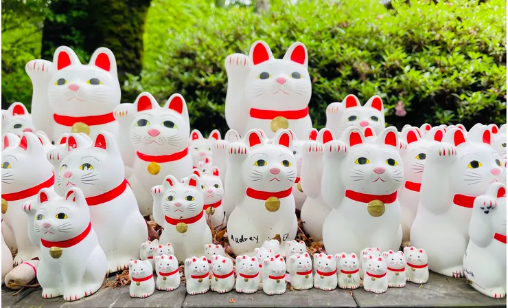 迷你版的招財貓，可愛度爆表。