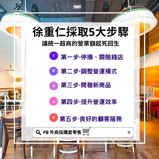 5大步驟，讓統一超商的營業額起死回