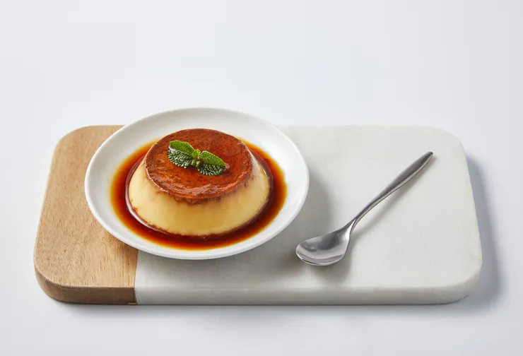 圖說:液蛋可製成許多商品,本次國際食品展將不定時發放雞蛋布丁,展現商用液蛋的高品質。(資料來源:勤億蛋品科技)