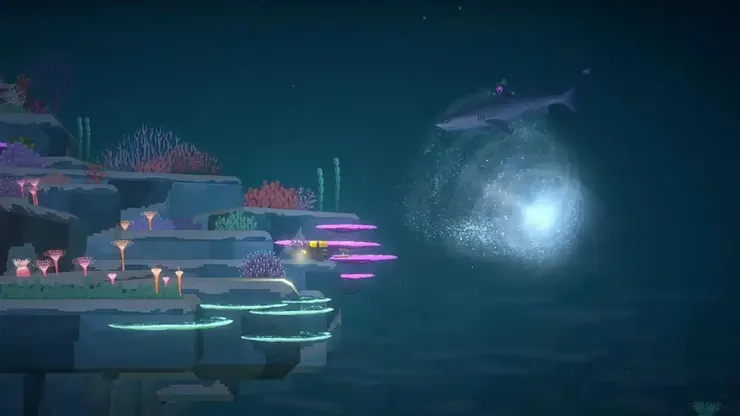 暴風雨+夜潛才會出現的漩渦