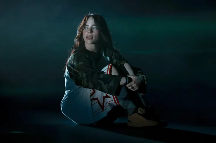 Billie Eilish at the 'HIT ME HARD AND SOFT' release party in Brooklyn, New York on May 15, 2024.