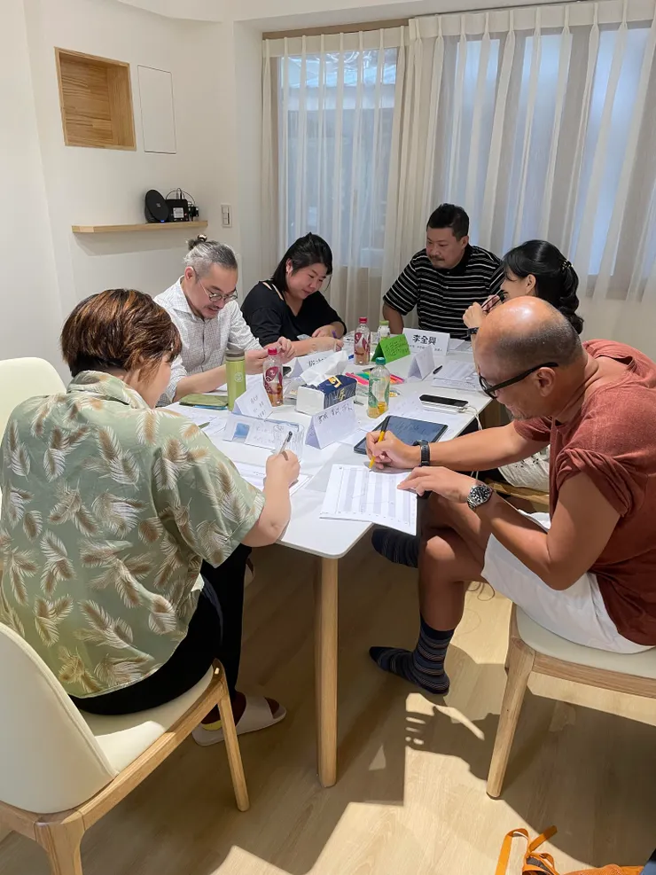 第一次工作坊進行中,大家很專心