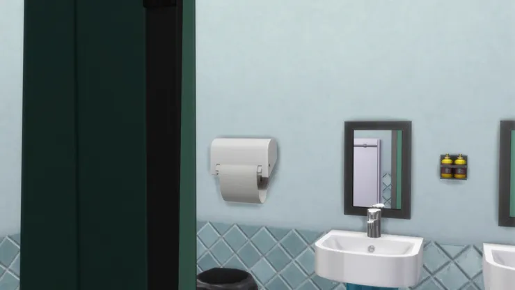 男廁我喜歡以藍啊、綠這些又深又冷的顏色，挺接受不了女廁用這些顏色。