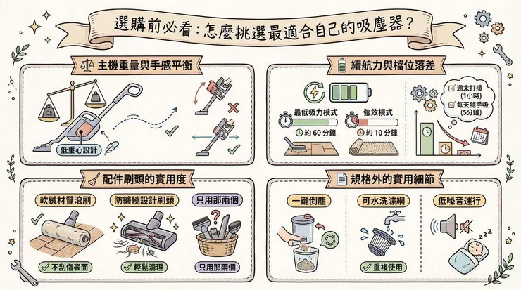選購前必看：怎麼挑選最適合自己的吸塵器？