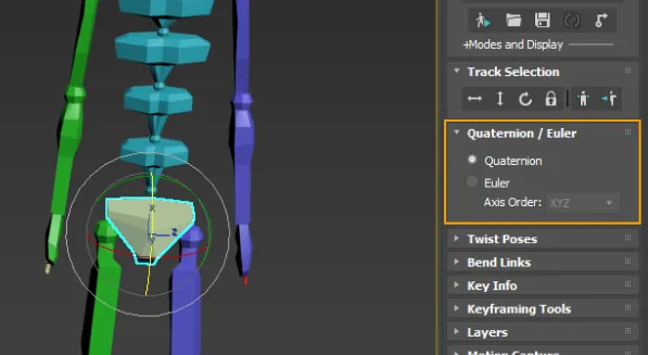 Biped 可以設定軸向計算類型