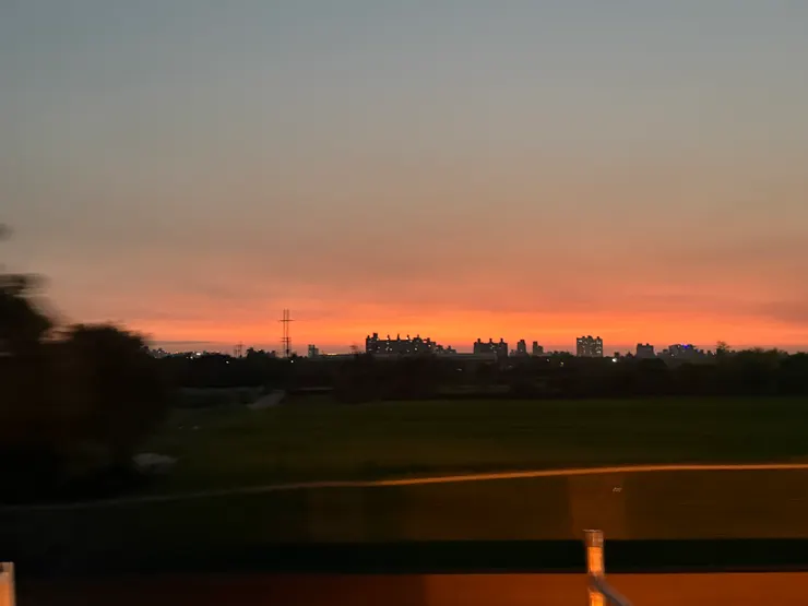 回程隨手拍夕陽