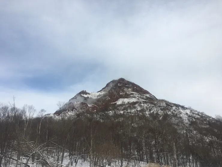 和封面角度不同的昭和新山。