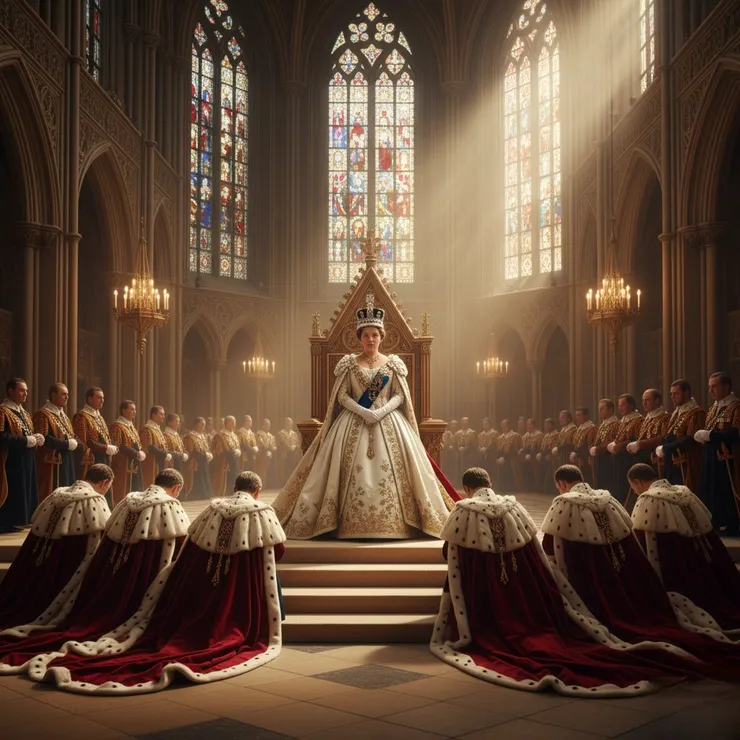 AI示意圖：維多利亞女王登基(來源：AI生成圖)