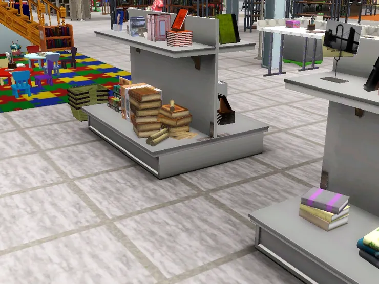 這邊也是擺放文具和書簿。