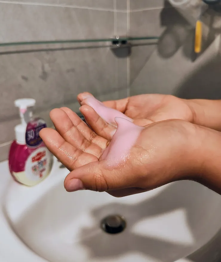 開箱兩款韓國熱銷好物！洗手變色慕斯 & 洋蔥足浴劑