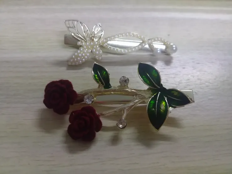 漂亮的造型小夾子！用來彌補我的氣質...