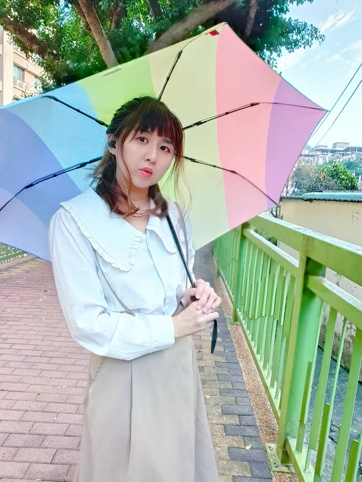 雨傘王BigRed彩虹微光自動折傘