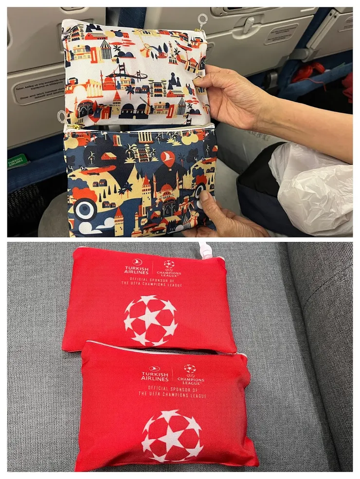 去程(上）的過夜包花色卡水