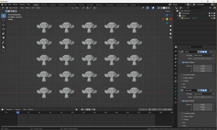 套用第二層陣列