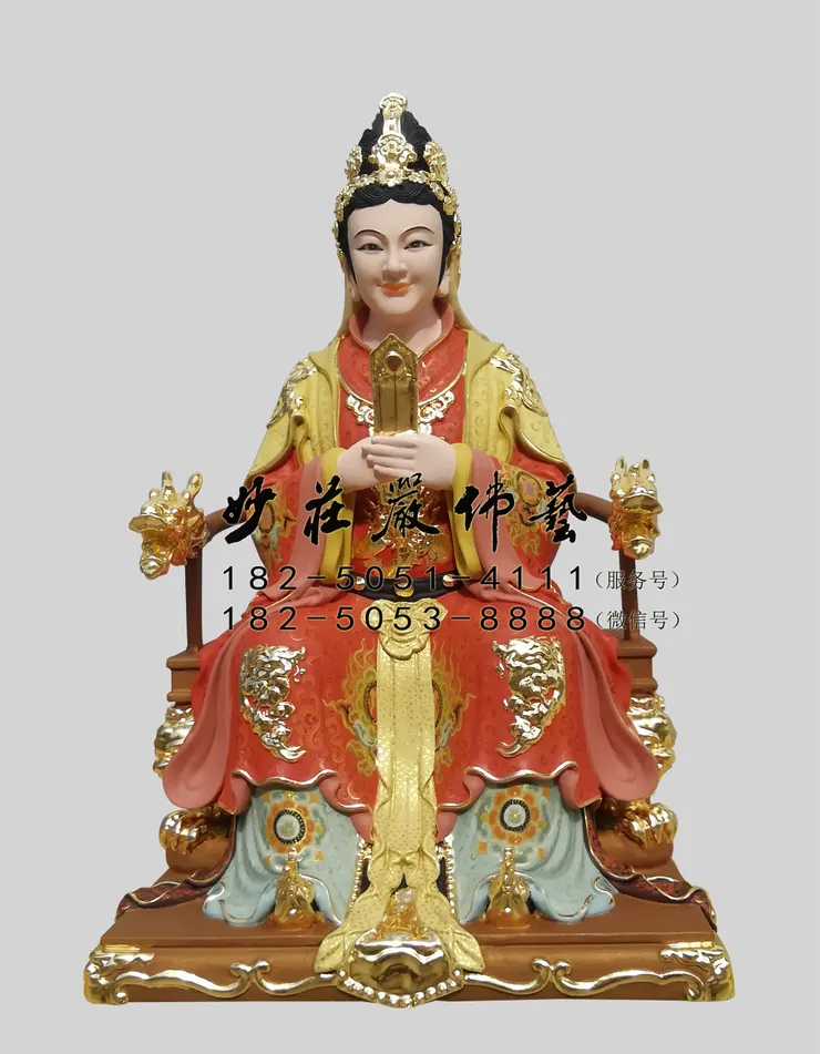 銅雕臨水夫人塑像