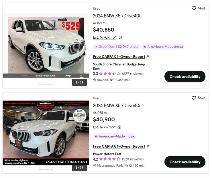 2024 BMW X5 xDrive40i價格