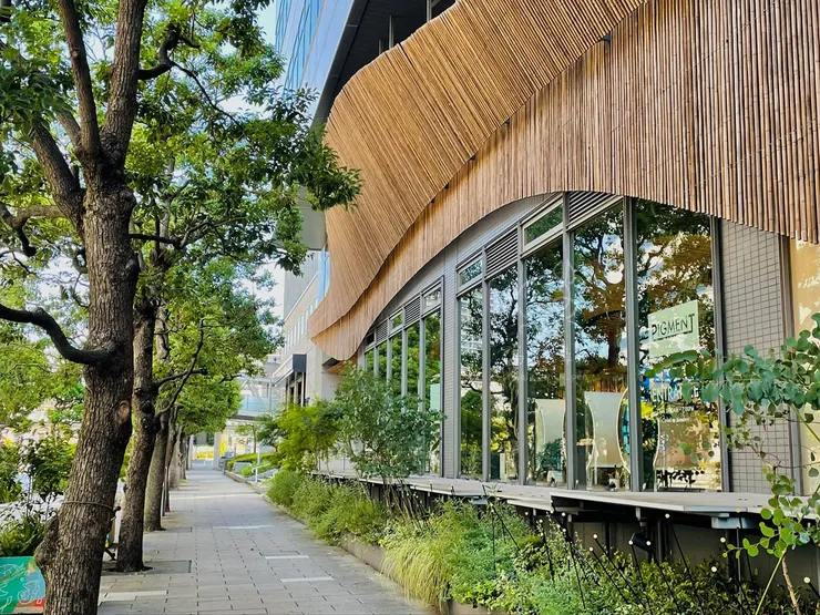 PIGMENT TOKYO 的建築由隈研吾設計