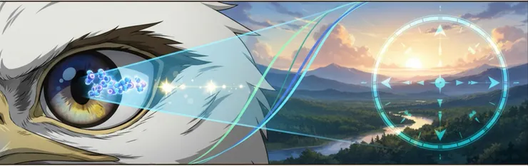 候鳥可看見磁場