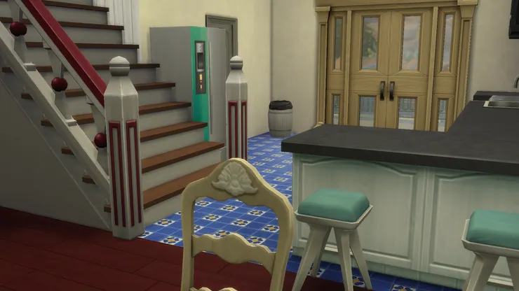 當時住的房子真的是一進門便是廚房，再走進去便到公共區域。