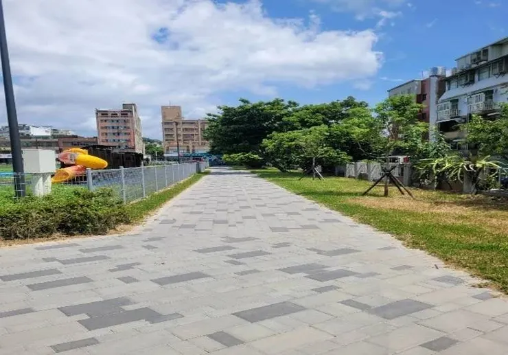 新竹市府打造竹蓮國小通學步道。圖／新竹市府提供
