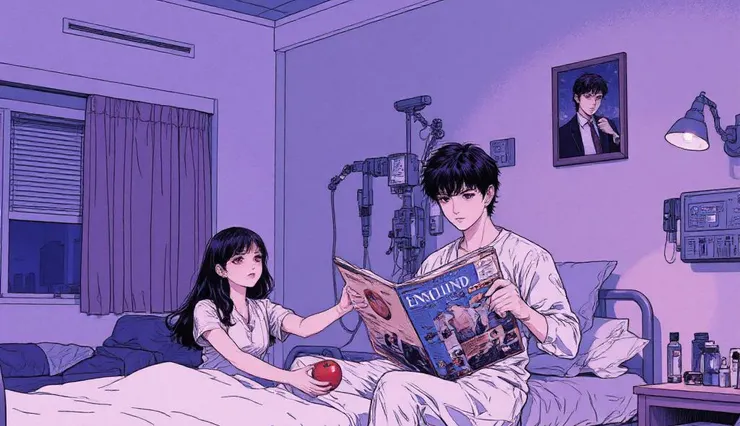 韓昕愛與荊裕在醫院