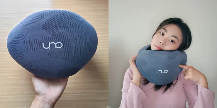 UNO頸枕雪梨藍開箱 UNO旅行頸枕推薦