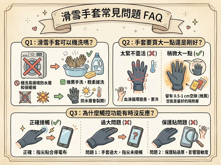 滑雪手套常見問題FAQ