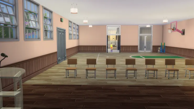 這位學生是回來打球，還是來聚會？