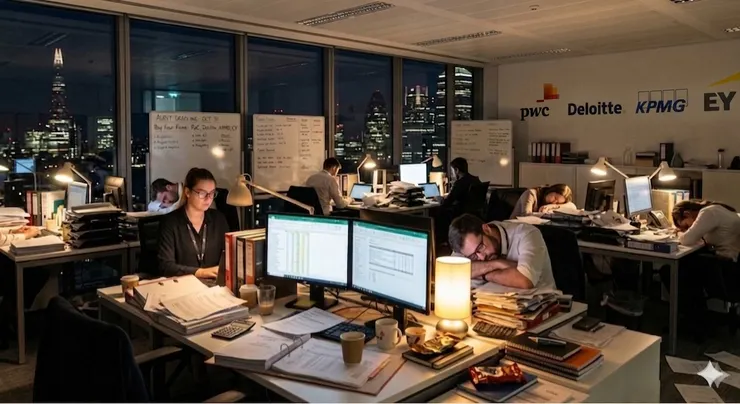 加班、熬夜是會計事務所忙季的常態