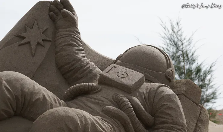 ▲2025苗栗「通霄沙雕藝術節」逍遙沙城/圖片來源：Betty's Jump Diary