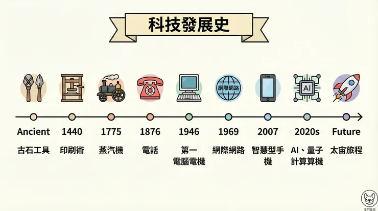 Gemini 3 Banana Pro 實測：歷史大事紀時間軸全中文生成指令示範